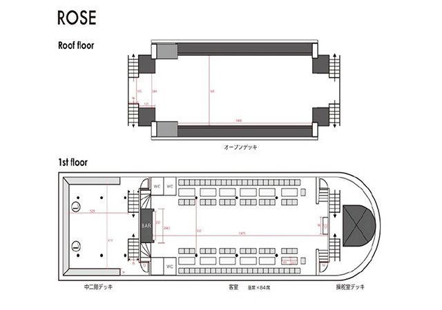 ローズの船内図